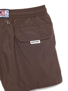 Costume per bambino MC2 Saint Barth Kids marrone con toppa con logo sul retro - Rubino Kids