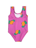 Costume per neonata Bobo Choses fucsia con stampa grafica all - over - Rubino Kids