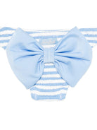 Costume per neonata MC2 Saint Barth Kids azzurro con design a righe - Rubino Kids