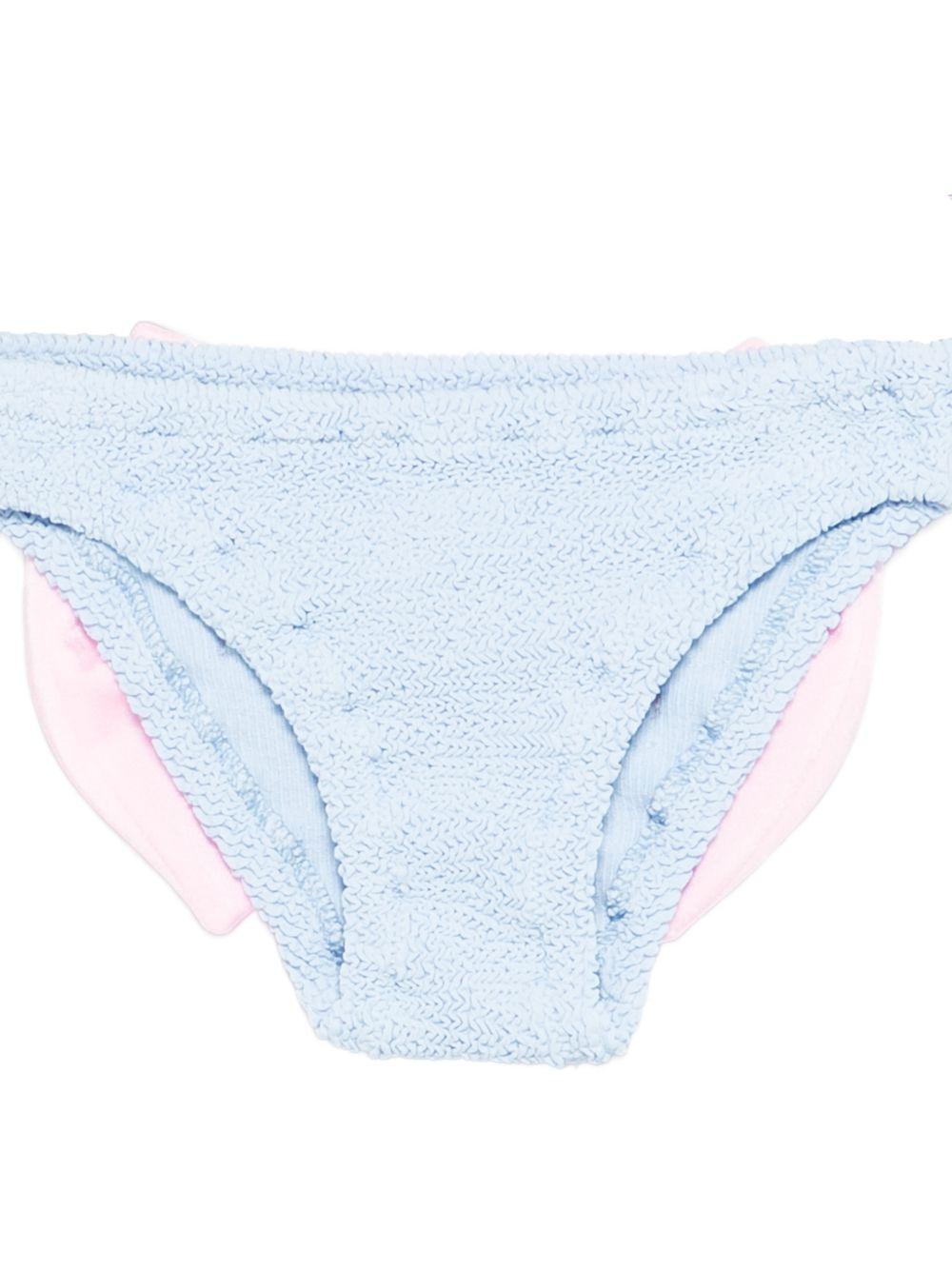 Costume per neonata MC2 Saint Barth Kids azzurro con dettaglio fiocco - Rubino Kids