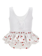 Costume per neonata Monnalisa bianco con stampa winnie the pooh - Rubino Kids