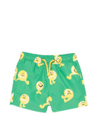 Costume per neonato Stella McCartney Kids verde con stampa palline da tennis - Rubino Kids