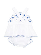 Coulette per neonata Tartine & Chocolat bianco con ricamo a fiori - Rubino Kids