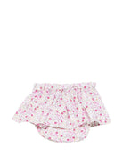 Culotte per neonata Mariella Ferrari rosa con stampa a fiori all - over - Rubino Kids