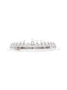 Diadema per bambina Monnalisa bianco con gemme argento - Rubino Kids