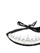 Diadema per bambina Monnalisa nero con gemme argento - Rubino Kids