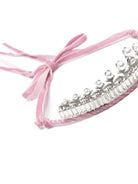 Diadema per bambina Monnalisa rosa con gemme argento - Rubino Kids