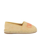 Espadrilles per bambina Chloé Kids beige con ricamo - Rubino Kids