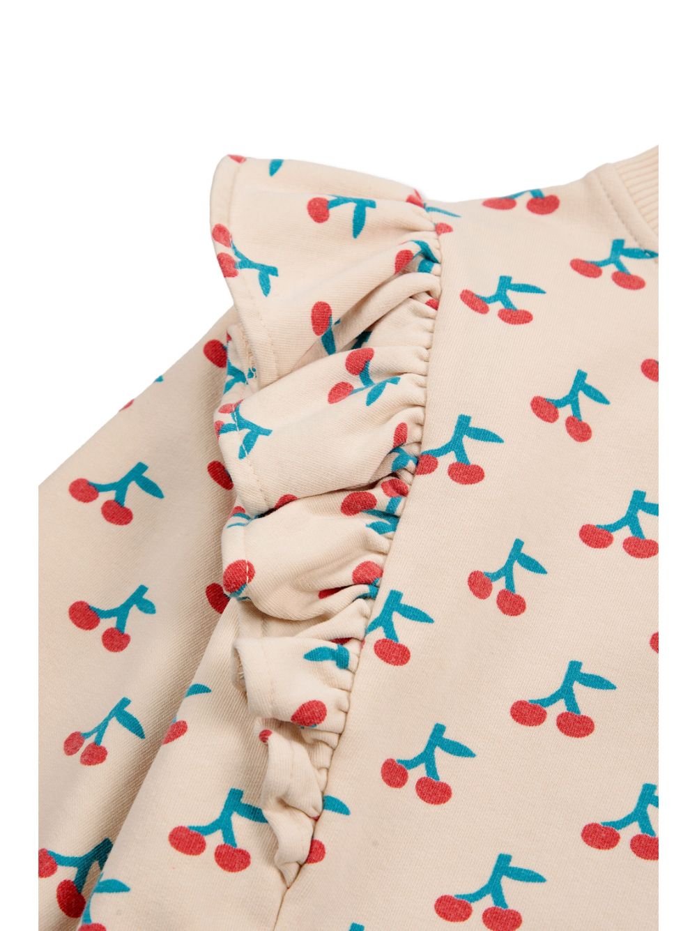 Felpa beige per neonata con stampa ciliegie Bobo Choses - Rubino Kids