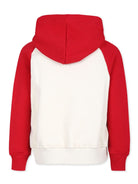 Felpa con cappuccio con logo ricamato per bambino MSGM Kids multicolor con tasca anteriore a marsupio<BR/><BR/> - Rubino Kids