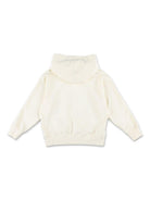 Felpa con cappuccio orso per bambino Palm Angels Kids beige con bordo a coste - Rubino Kids