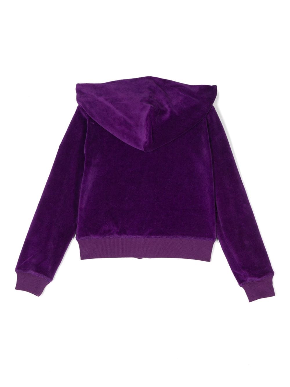 Felpa con cappuccio per bambina Molo viola con logo laterale - Rubino Kids