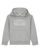 Felpa con cappuccio per bambino Dolce & Gabbana Kids grigio con trama jersey - Rubino Kids