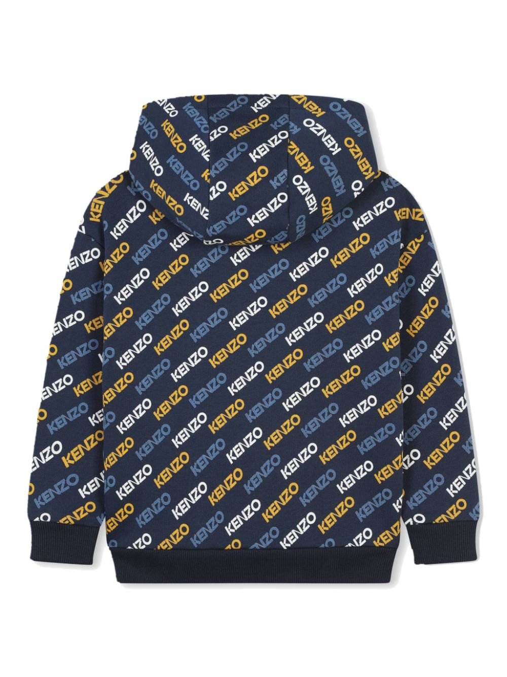 Felpa con cappuccio per bambino Kenzo Kids blu con tasca frontale a marsupio - Rubino Kids