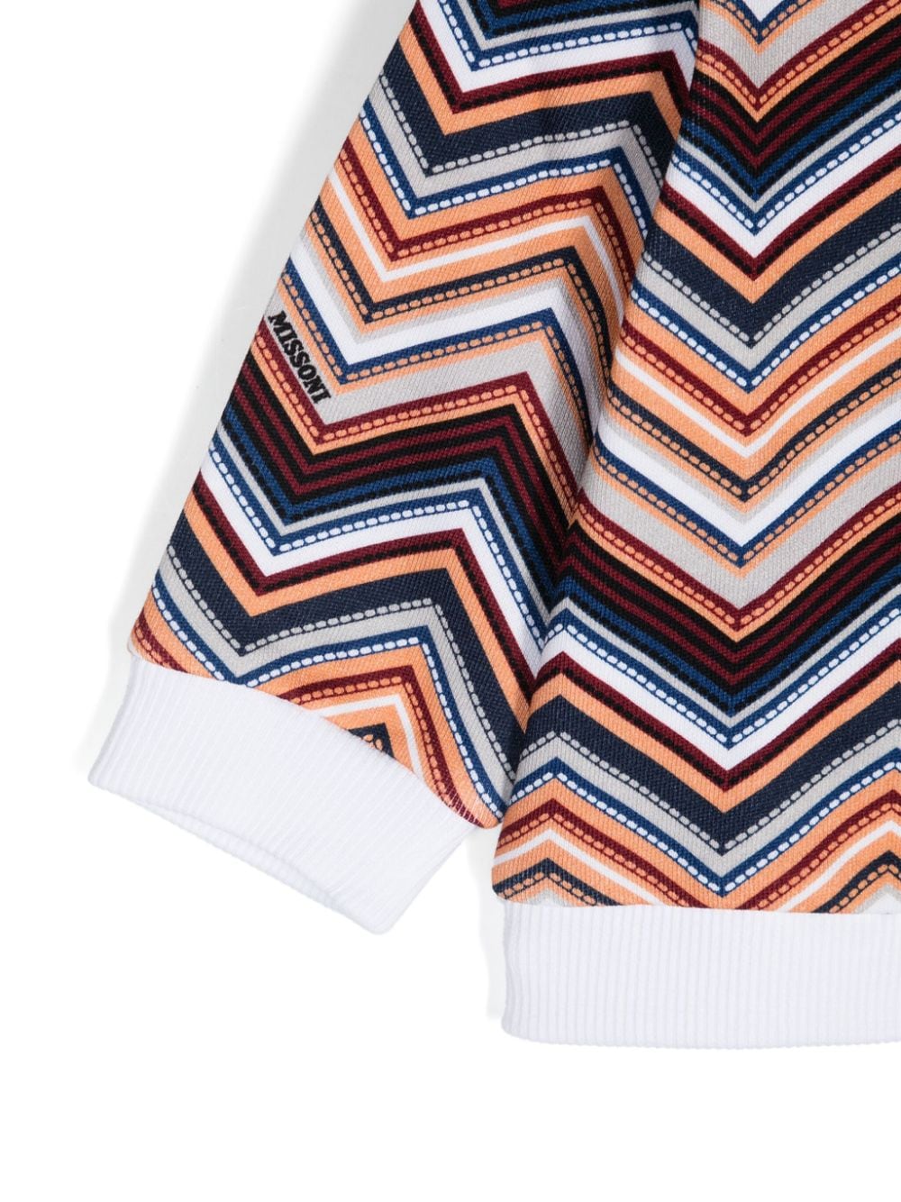 Felpa con cappuccio per neonata Missoni Kids multicolor con orlo dritto - Rubino Kids