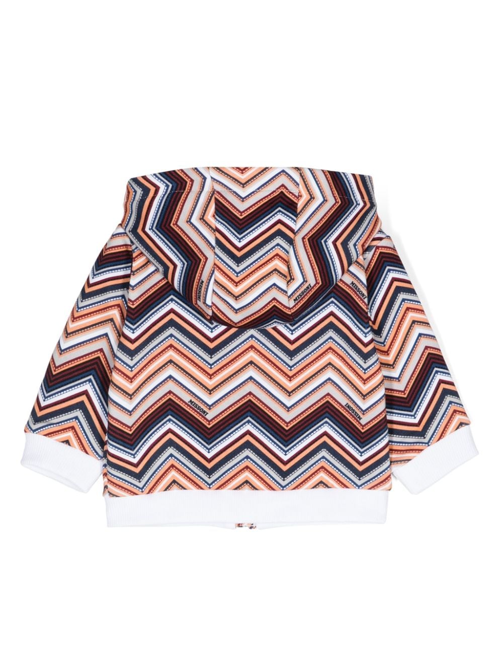 Felpa con cappuccio per neonata Missoni Kids multicolor con orlo dritto - Rubino Kids