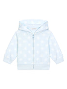 Felpa con cappuccio per neonato Dolce & Gabbana Kids azzurro con chiusura frontale con zip - Rubino Kids