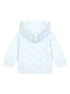 Felpa con cappuccio per neonato Dolce & Gabbana Kids azzurro con chiusura frontale con zip - Rubino Kids