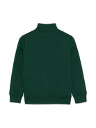 Felpa con cerniera per bambino Ralph Lauren Kids verde con collo alto - Rubino Kids