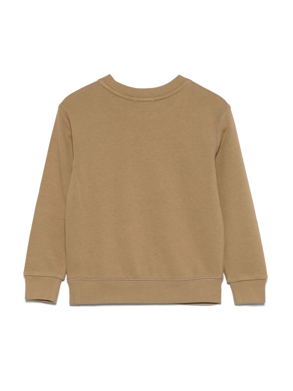 Felpa con logo ricamato per bambino Ralph Lauren Kids beige con scollo rotondo - Rubino Kids