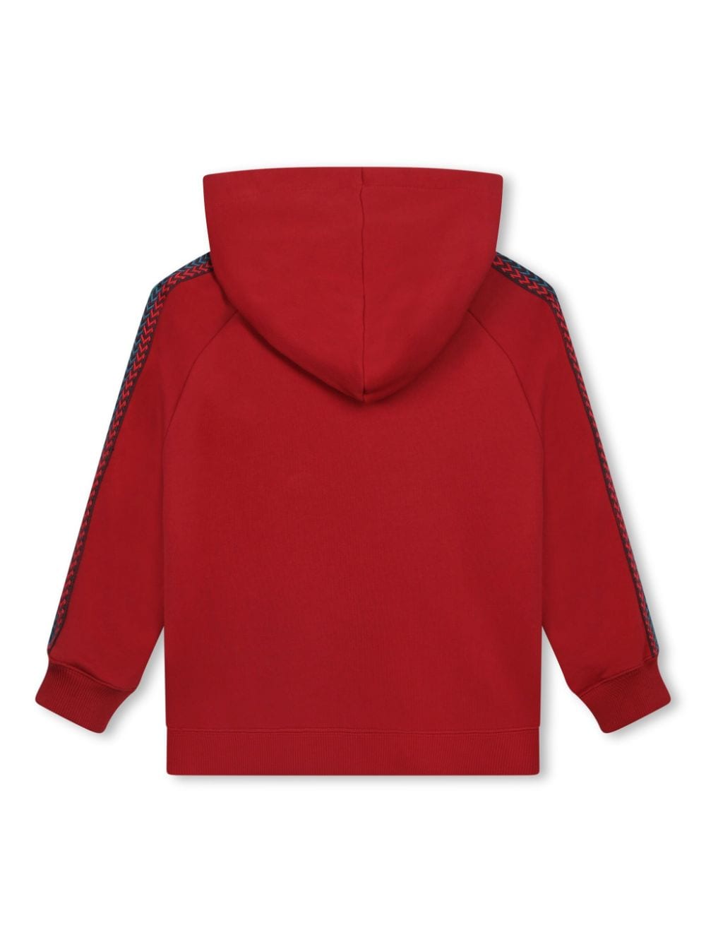 Felpa con ricamo per bambino Lanvin Enfant rosso con cappuccio ampio - Rubino Kids