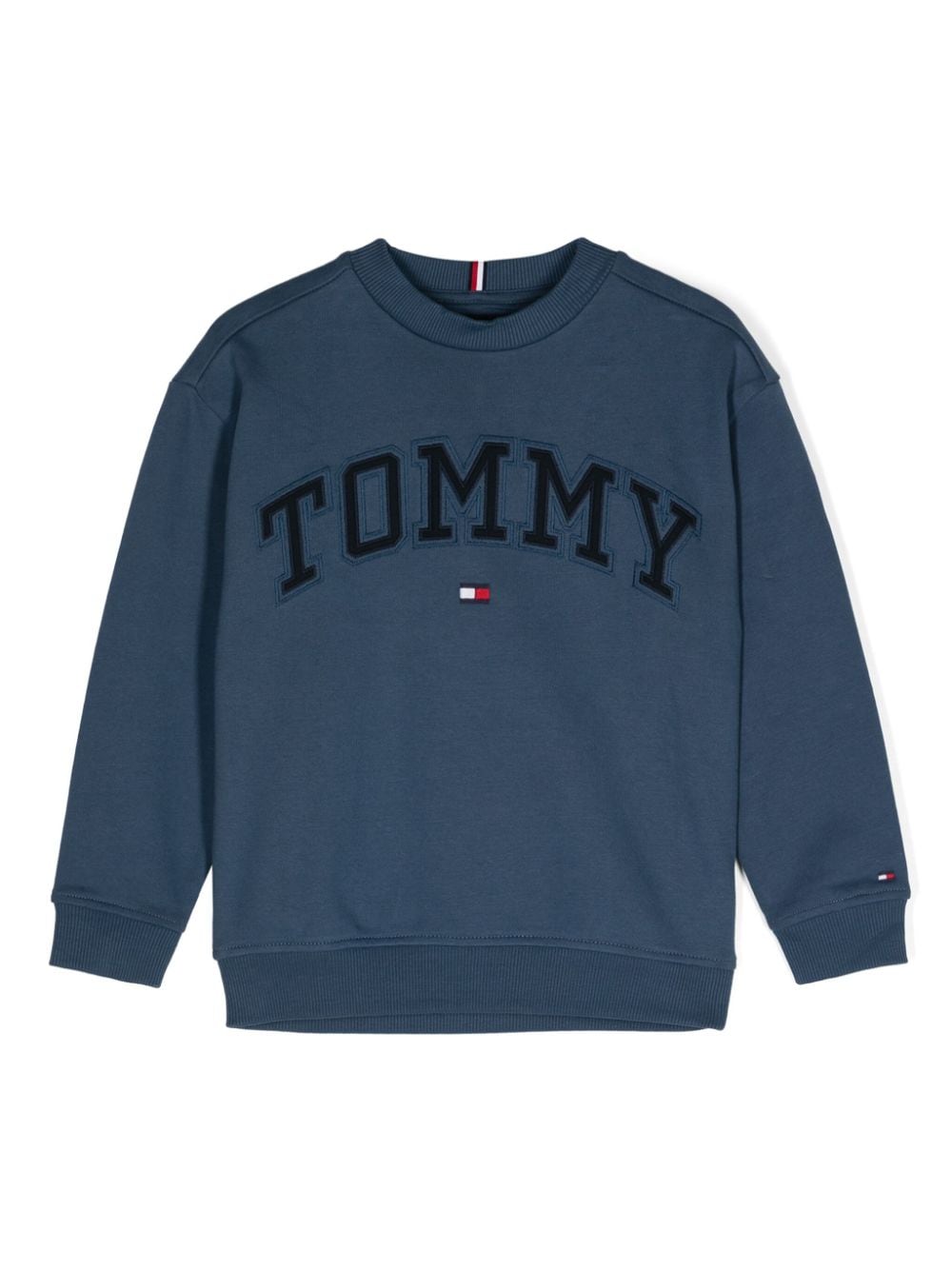 Felpa con ricamo per bambino Tommy Hilfiger Junior blu con logo sul petto - Rubino Kids