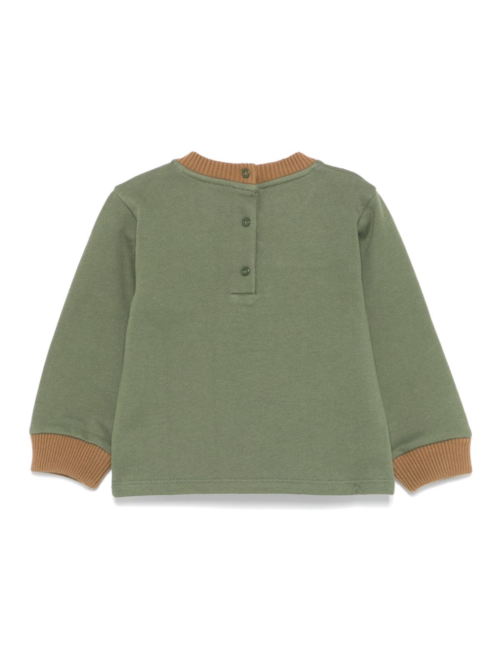 Felpa con ricamo per neonato ETRO KIDS verde con logo sul petto - Rubino Kids