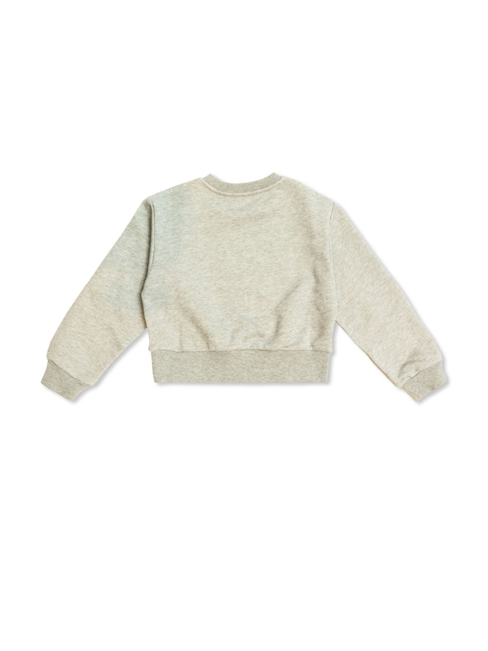 Felpa con stampa logo per bambina Versace Kids grigio con polsini - Rubino Kids