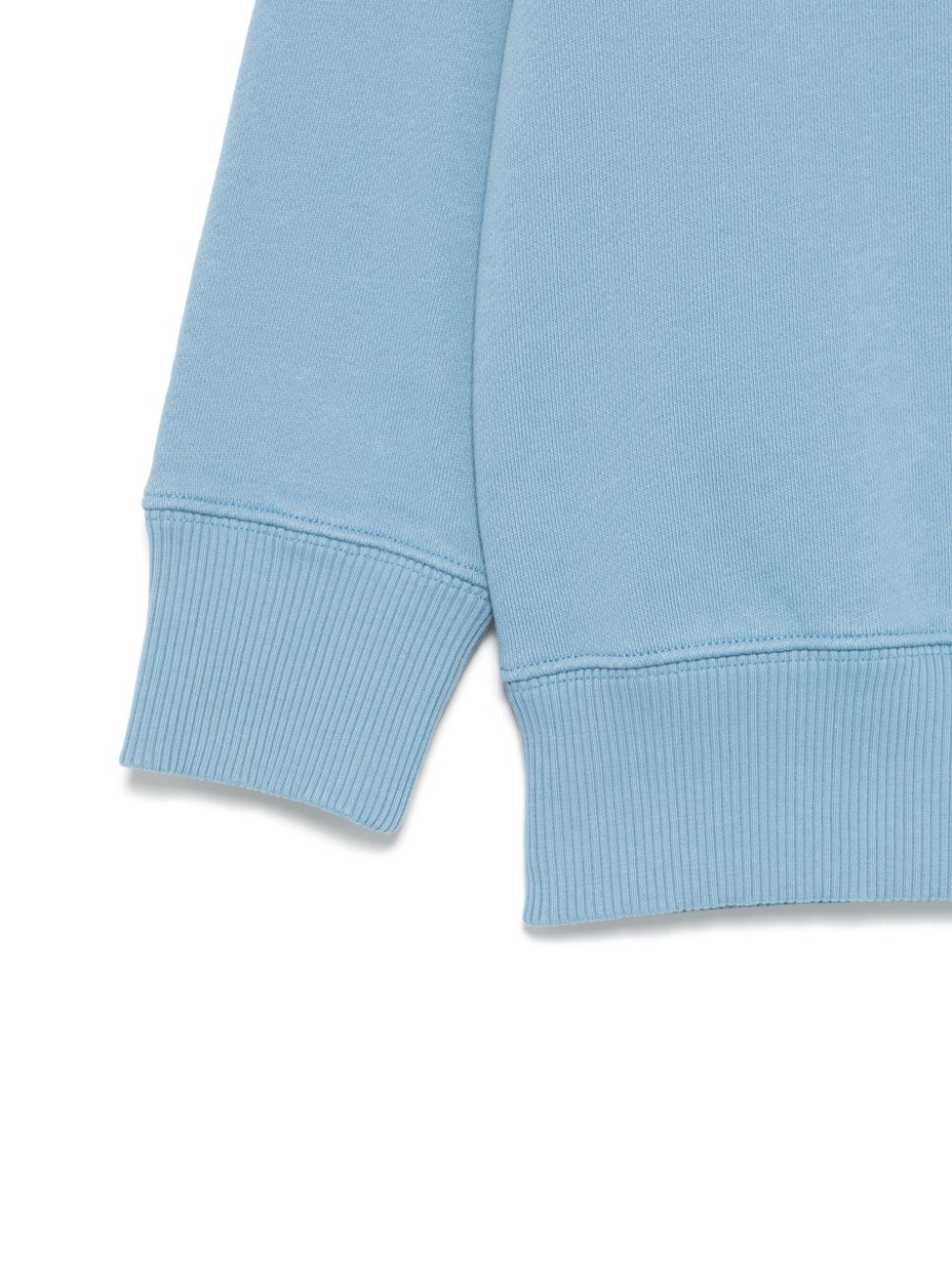 Felpa con stampa per bambino Palm Angels Kids azzurro con spalle scese - Rubino Kids