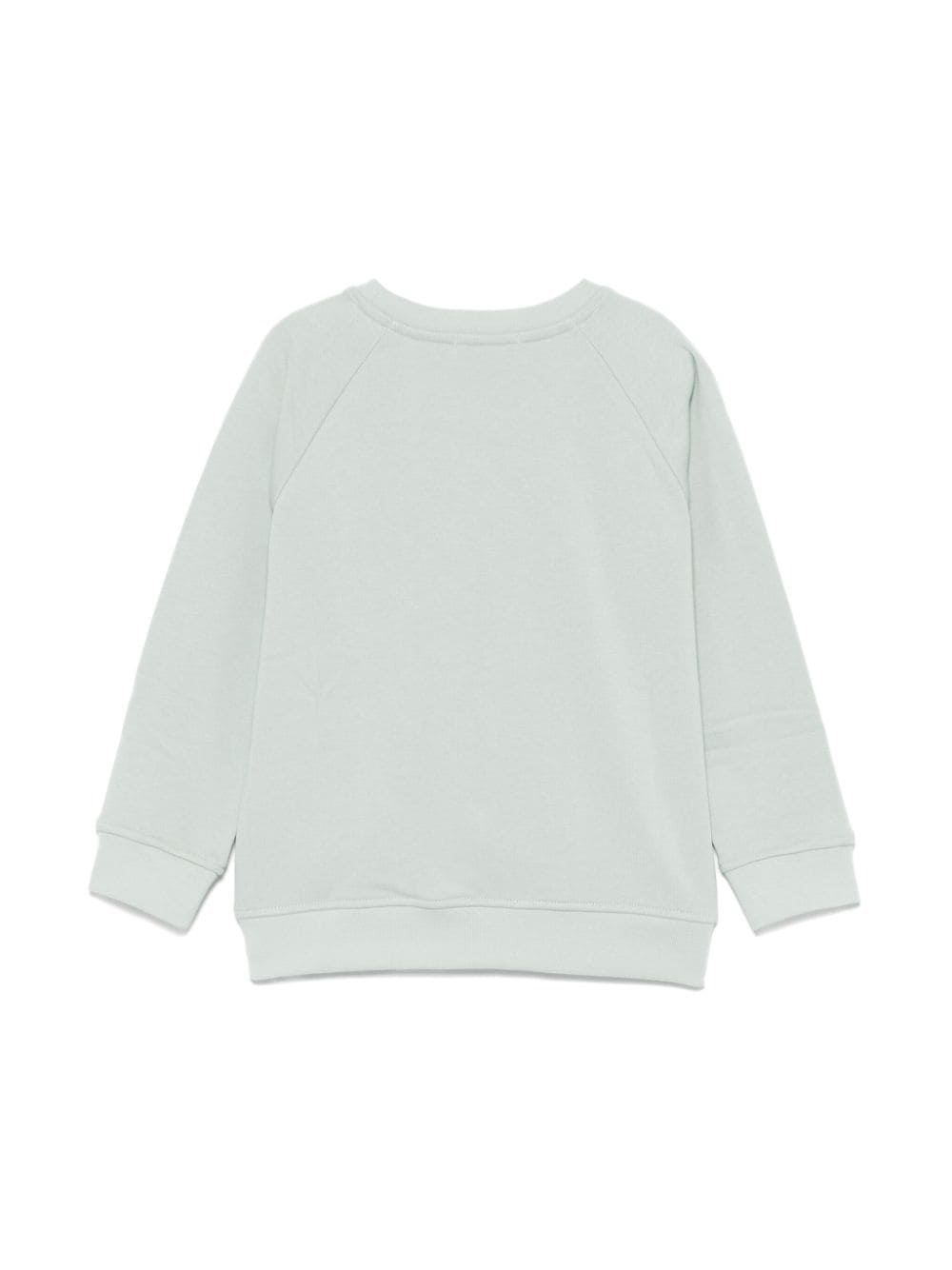 Felpa con stampa per bambino Stella McCartney Kids verde con orlo dritto - Rubino Kids