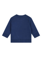 Felpa con stampa per neonato BOSS Kidswear blu con trama jersey - Rubino Kids