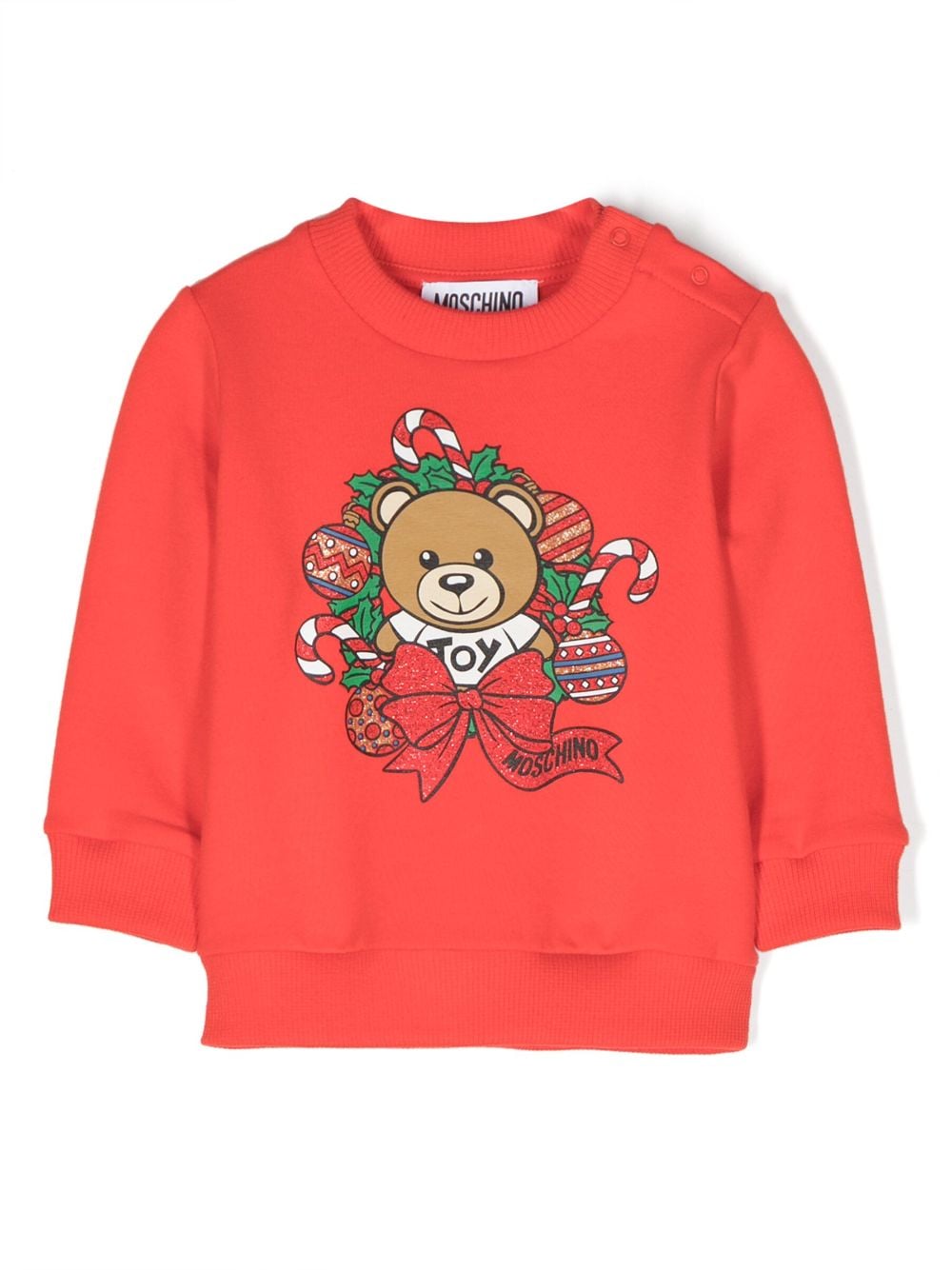 Felpa con stampa Teddy Bear - Rubino Kids