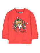 Felpa con stampa Teddy Bear - Rubino Kids