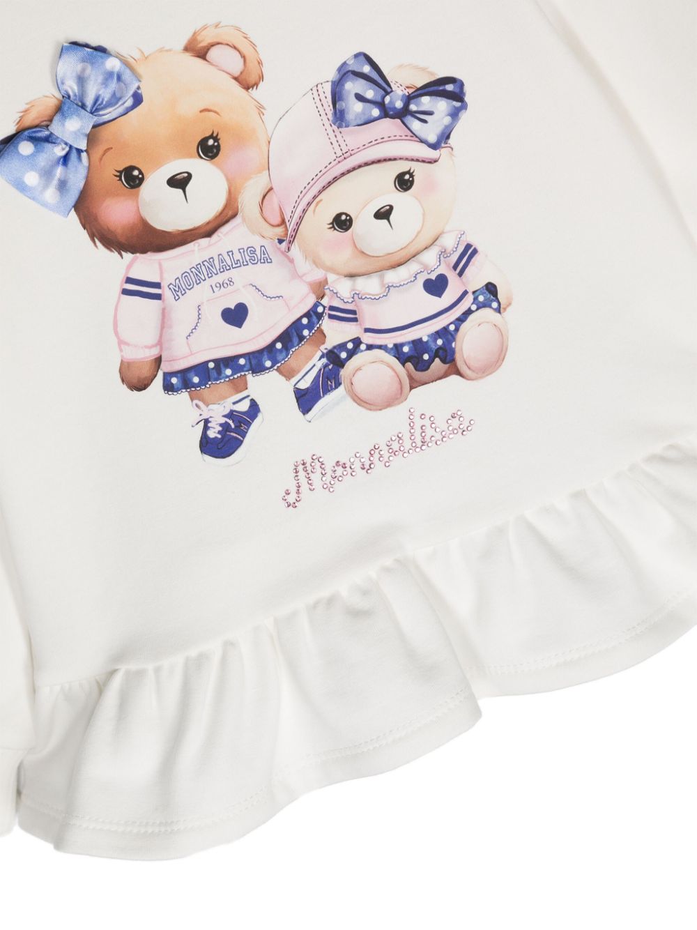 Felpa con stampa Teddy Bear - Rubino Kids