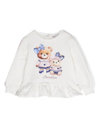 Felpa con stampa Teddy Bear - Rubino Kids