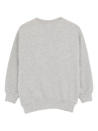 Felpa Magni per bambino Molo grigia con ricamo smile sul davanti - Rubino Kids