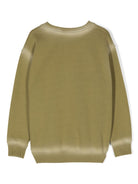 Felpa Off Stamp CL per bambino Off - White Kids verde con effetto sbiadito - Rubino Kids