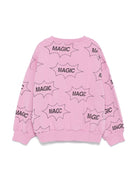 Felpa per bambina Bobo Choses rosa con stampa Magic - Rubino Kids