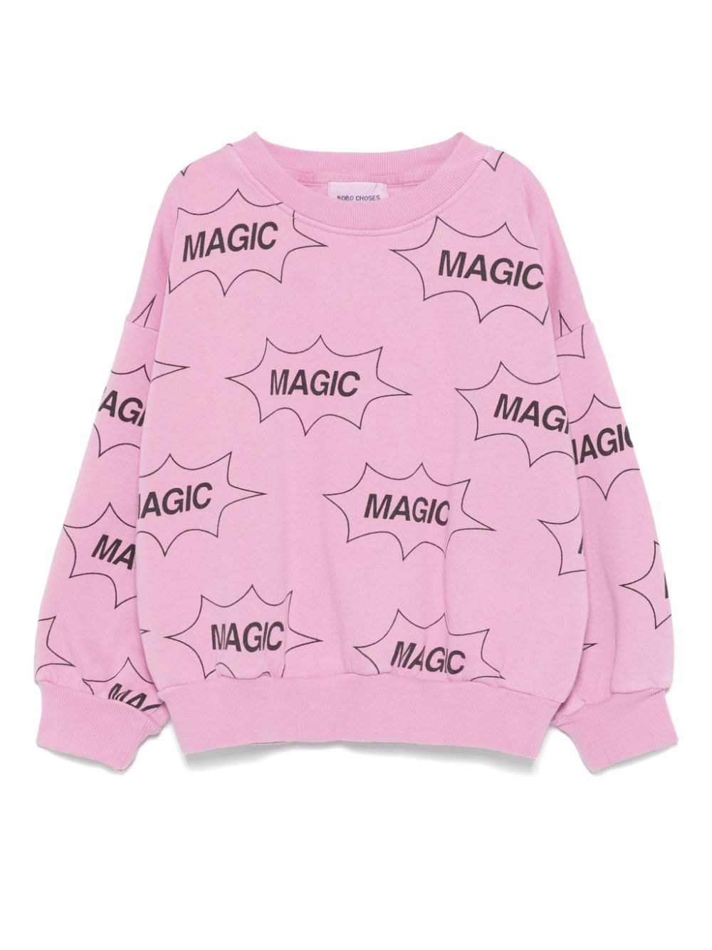 Felpa per bambina Bobo Choses rosa con stampa Magic - Rubino Kids