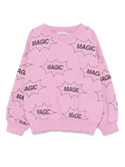 Felpa per bambina Bobo Choses rosa con stampa Magic - Rubino Kids