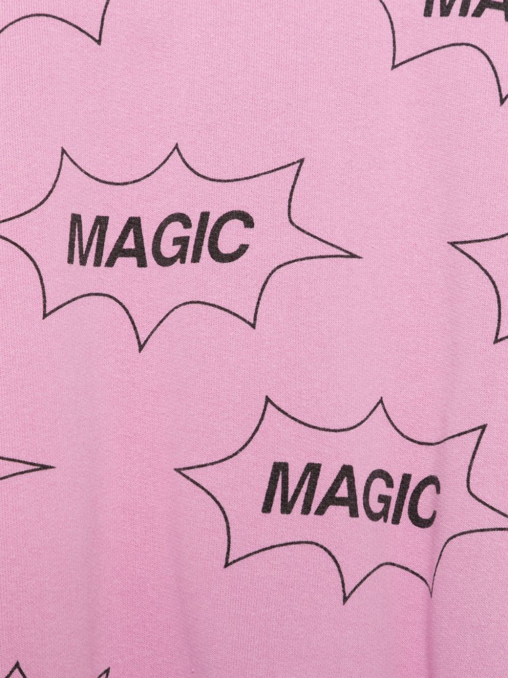 Felpa per bambina Bobo Choses rosa con stampa Magic - Rubino Kids