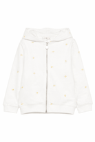 Felpa per bambina Bonpoint bianca con stampa floreale all - over - Rubino Kids
