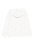 Felpa per bambina Bonpoint bianca con stampa floreale all - over - Rubino Kids