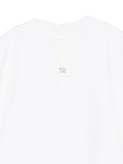 Felpa per bambina Douuod Kids bianca con scollo a V - Rubino Kids