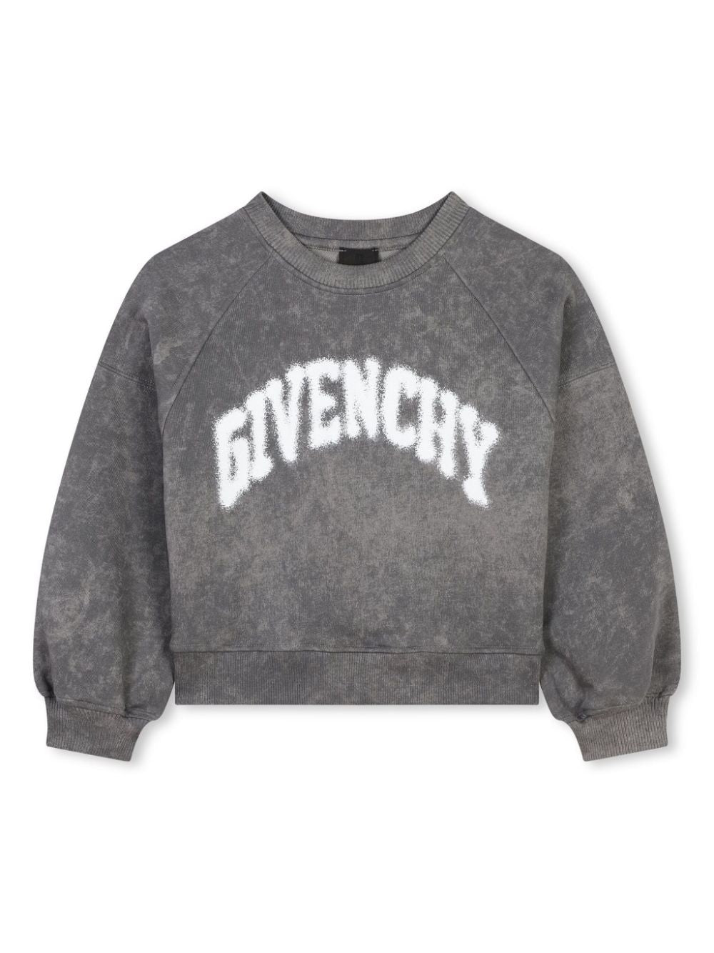 Felpa per bambina Givenchy Kids grigio con caratteristico motivo 4G - Rubino Kids