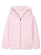 Felpa per bambina Givenchy Kids rosa con cappuccio e chiusura zip - Rubino Kids