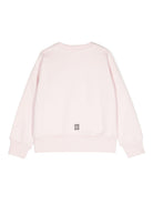 Felpa per bambina Givenchy Kids rosa con stampa logo sul davanti - Rubino Kids