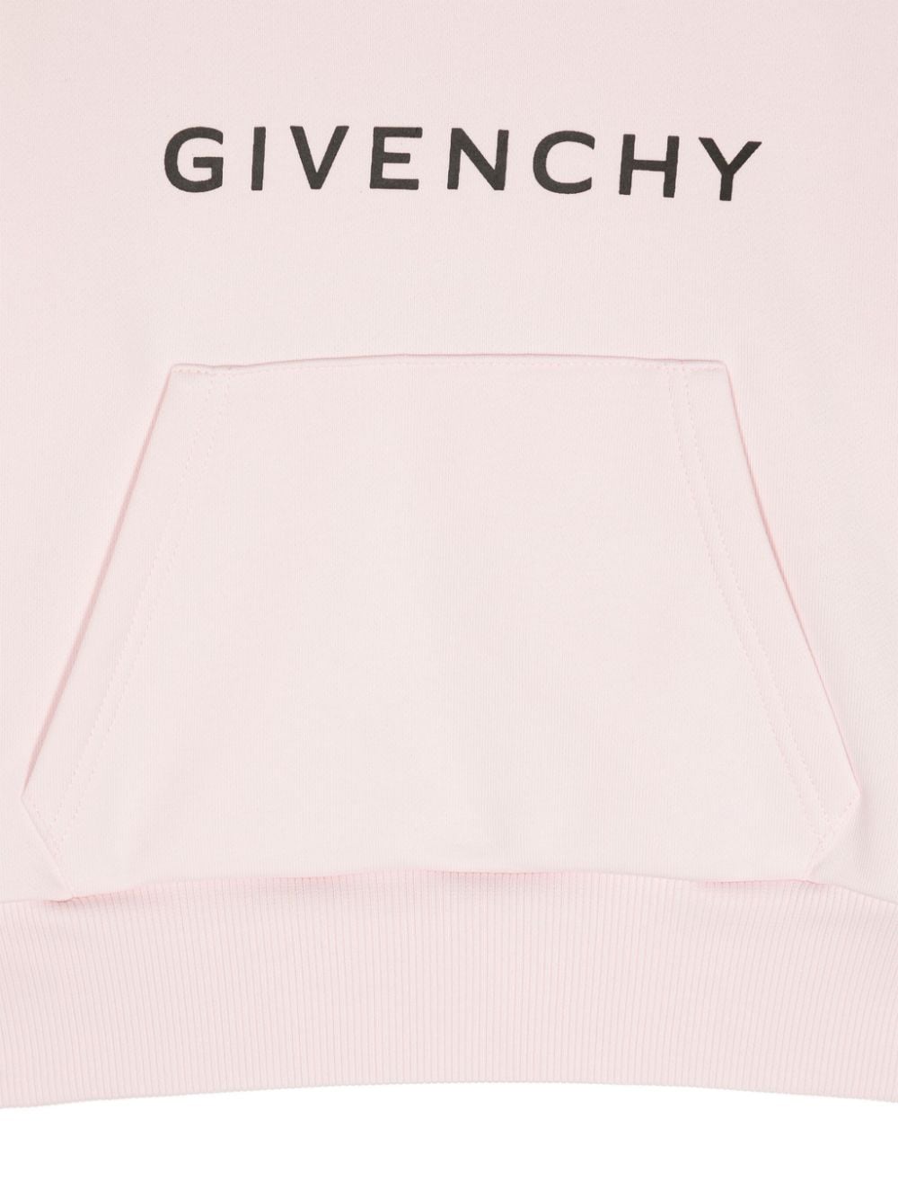 Felpa per bambina Givenchy Kids rosa con stampa logo sul davanti - Rubino Kids