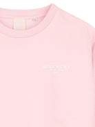 Felpa per bambina Givenchy Kids rosa con stampa tono su tono - Rubino Kids
