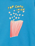 Felpa per bambina JELLYMALLOW blu con stampa popcorn - Rubino Kids